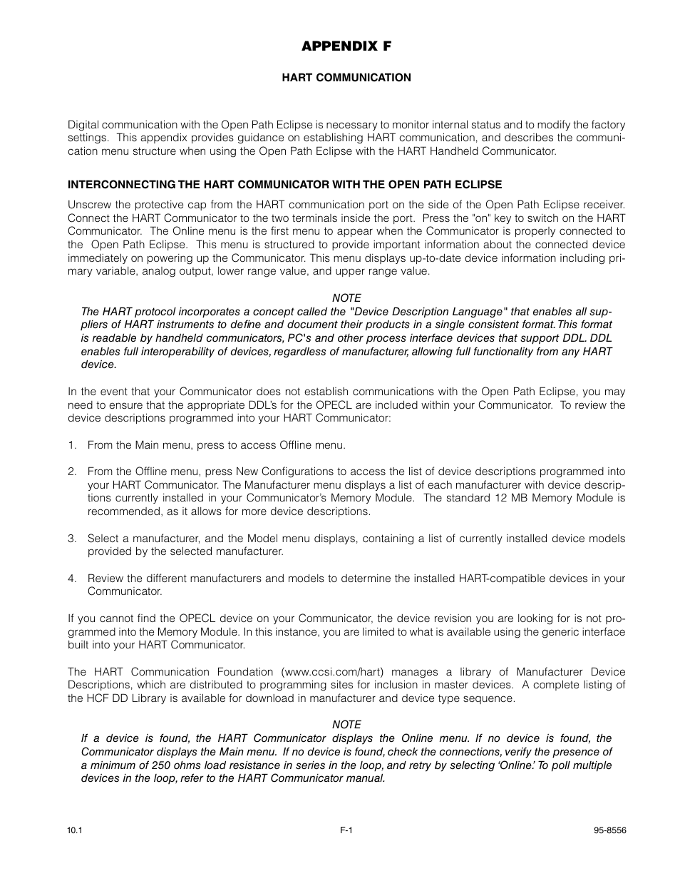 Appendix f | Det-Tronics OPECL Infrared Hydrocarbon Gas Detector User Manual | Page 39 / 49