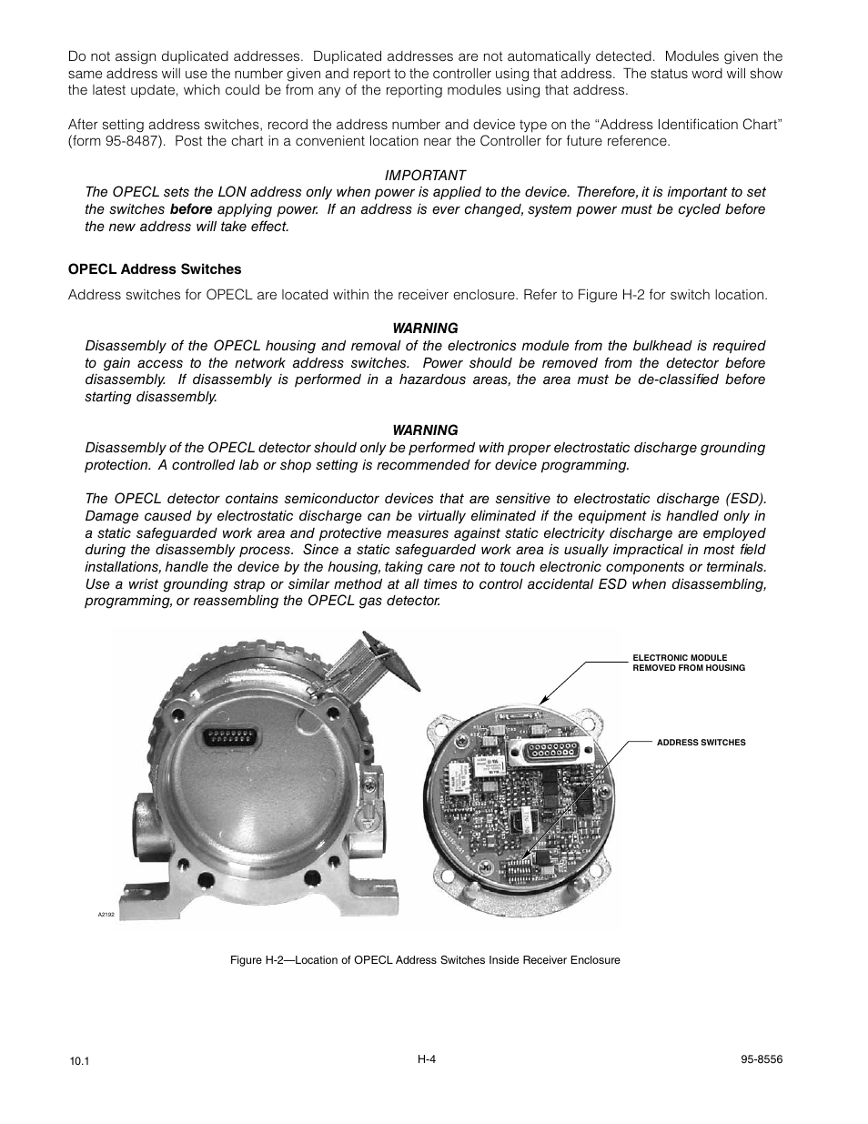 Det-Tronics OPECL Infrared Hydrocarbon Gas Detector User Manual | Page 46 / 49