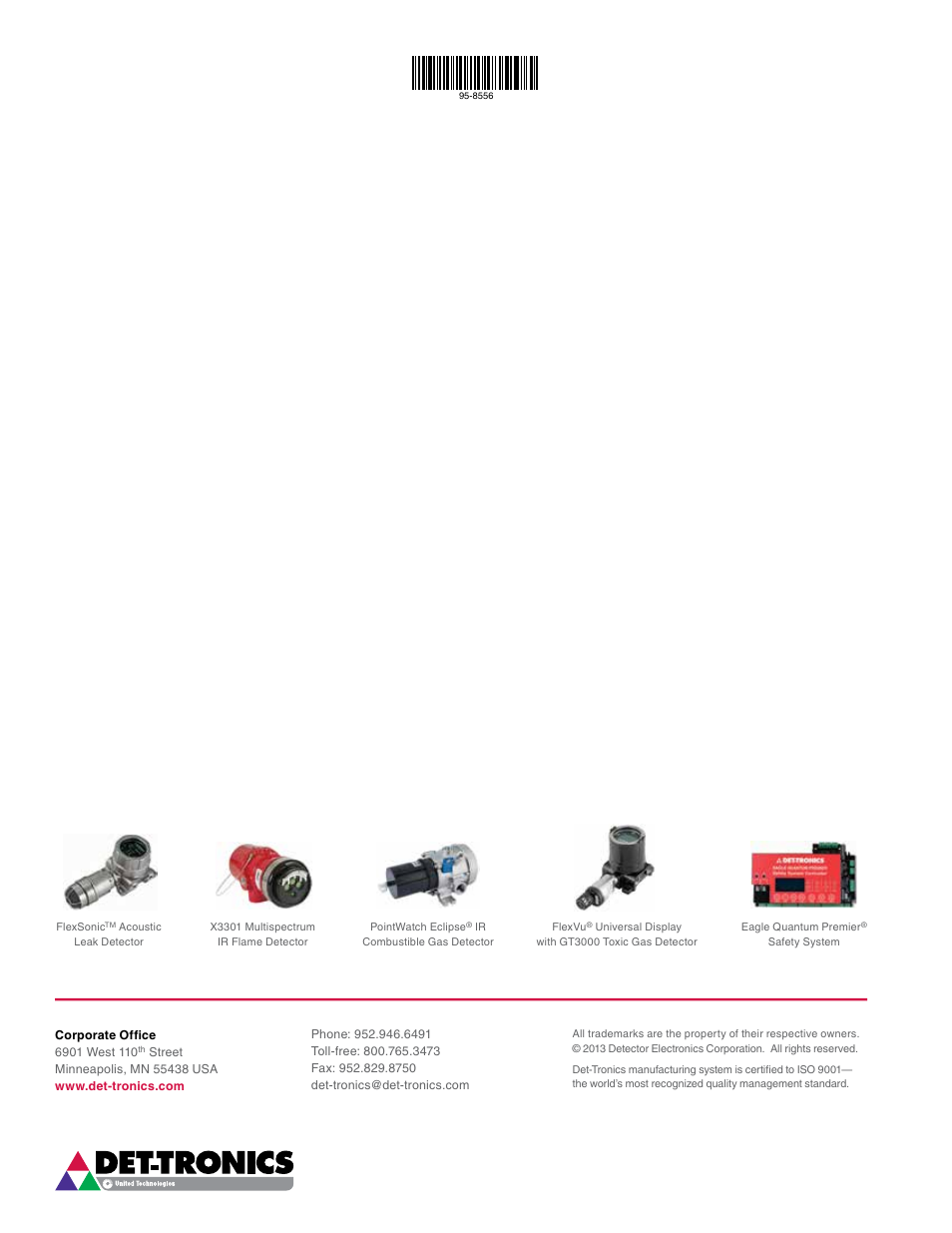 Det-Tronics OPECL Infrared Hydrocarbon Gas Detector User Manual | Page 49 / 49