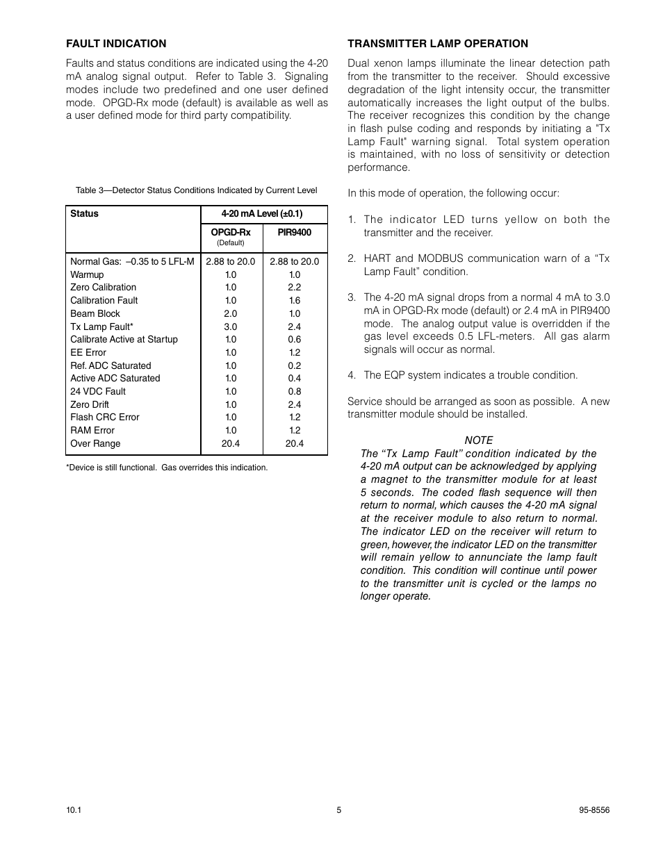Det-Tronics OPECL Infrared Hydrocarbon Gas Detector User Manual | Page 7 / 49