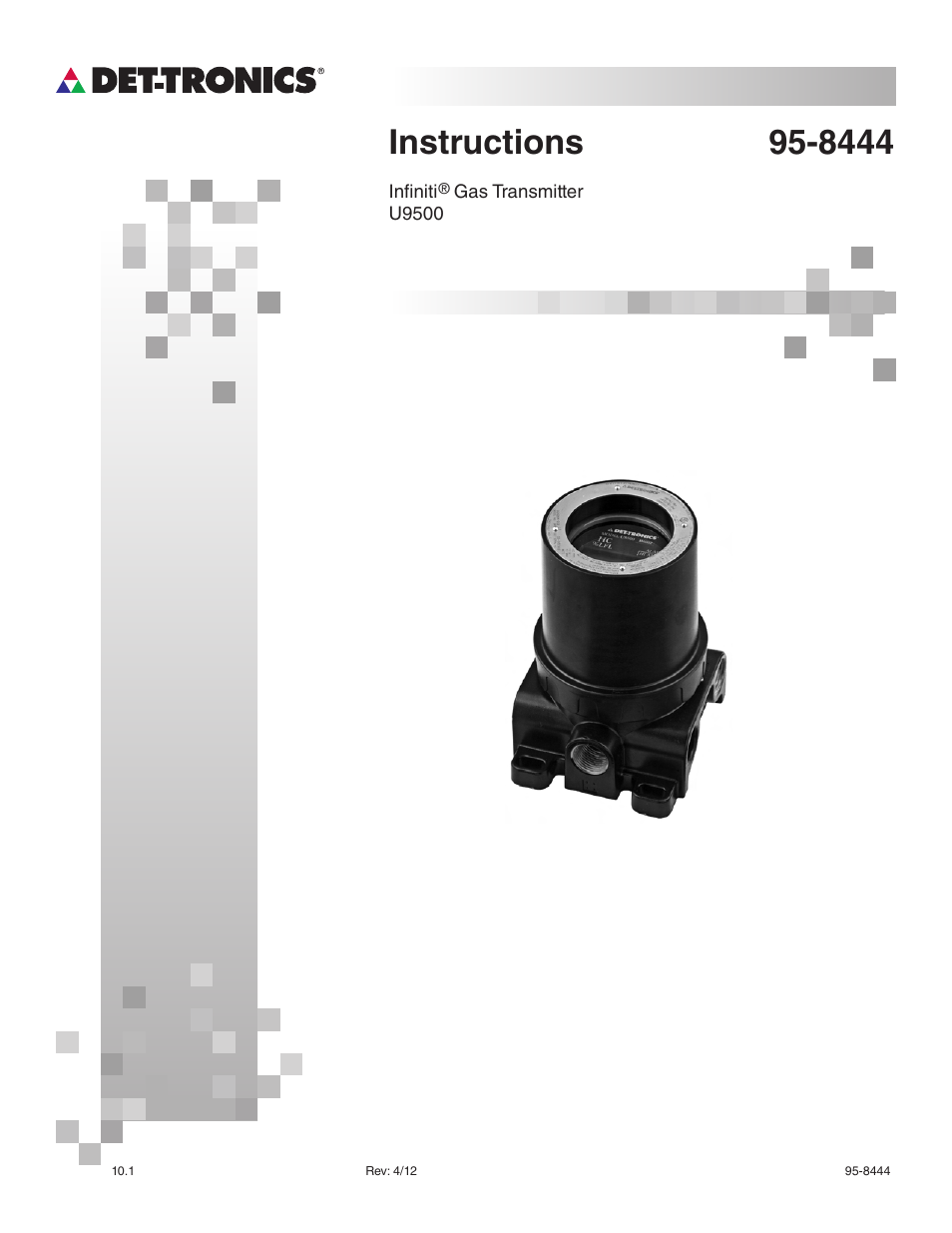 Det-Tronics U9500 Infiniti Gas Transmitter User Manual | 50 pages