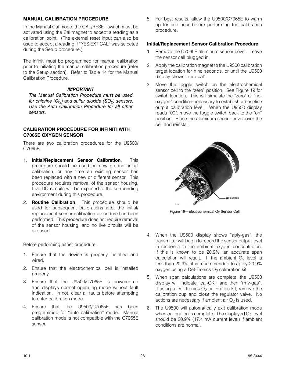 Det-Tronics U9500 Infiniti Gas Transmitter User Manual | Page 28 / 50