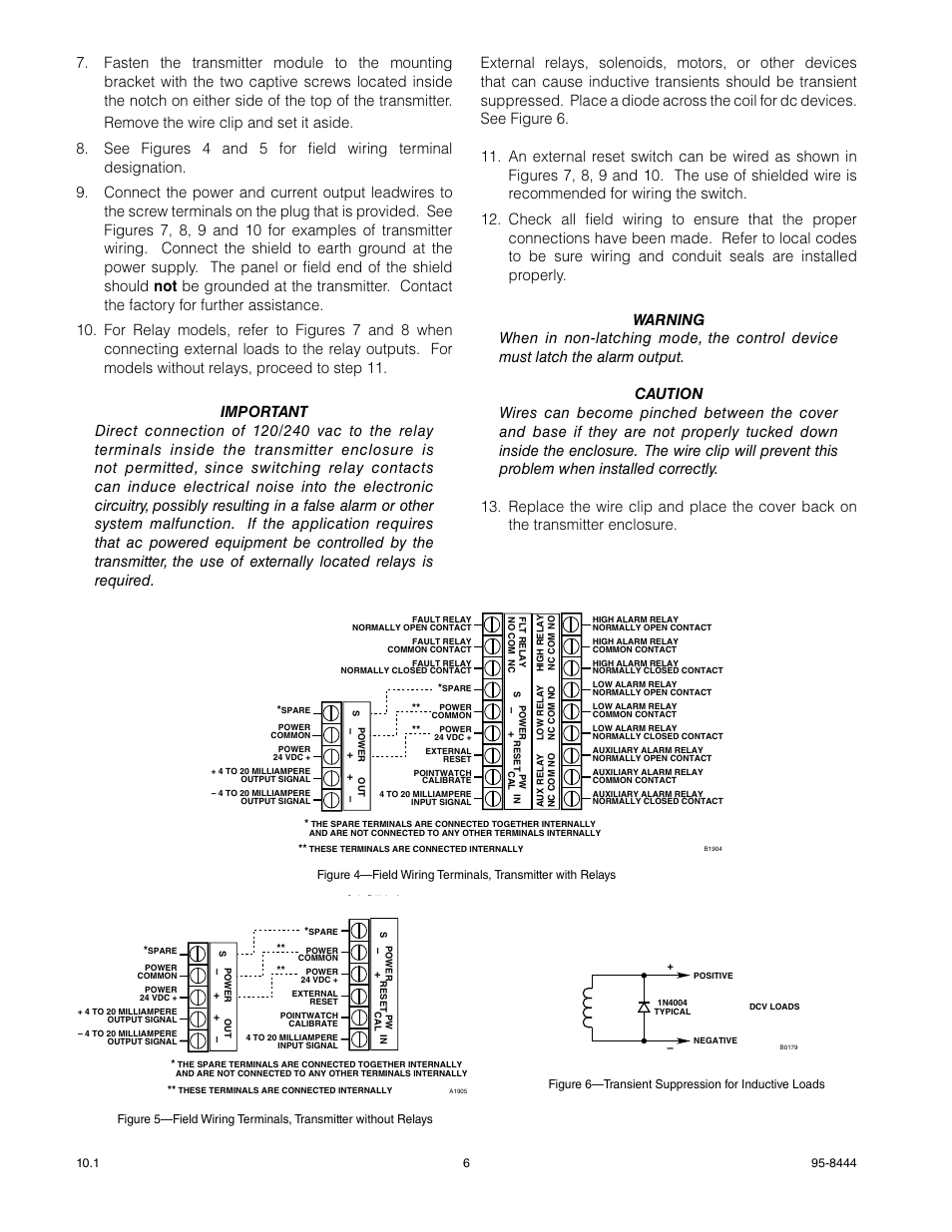 Det-Tronics U9500 Infiniti Gas Transmitter User Manual | Page 8 / 50