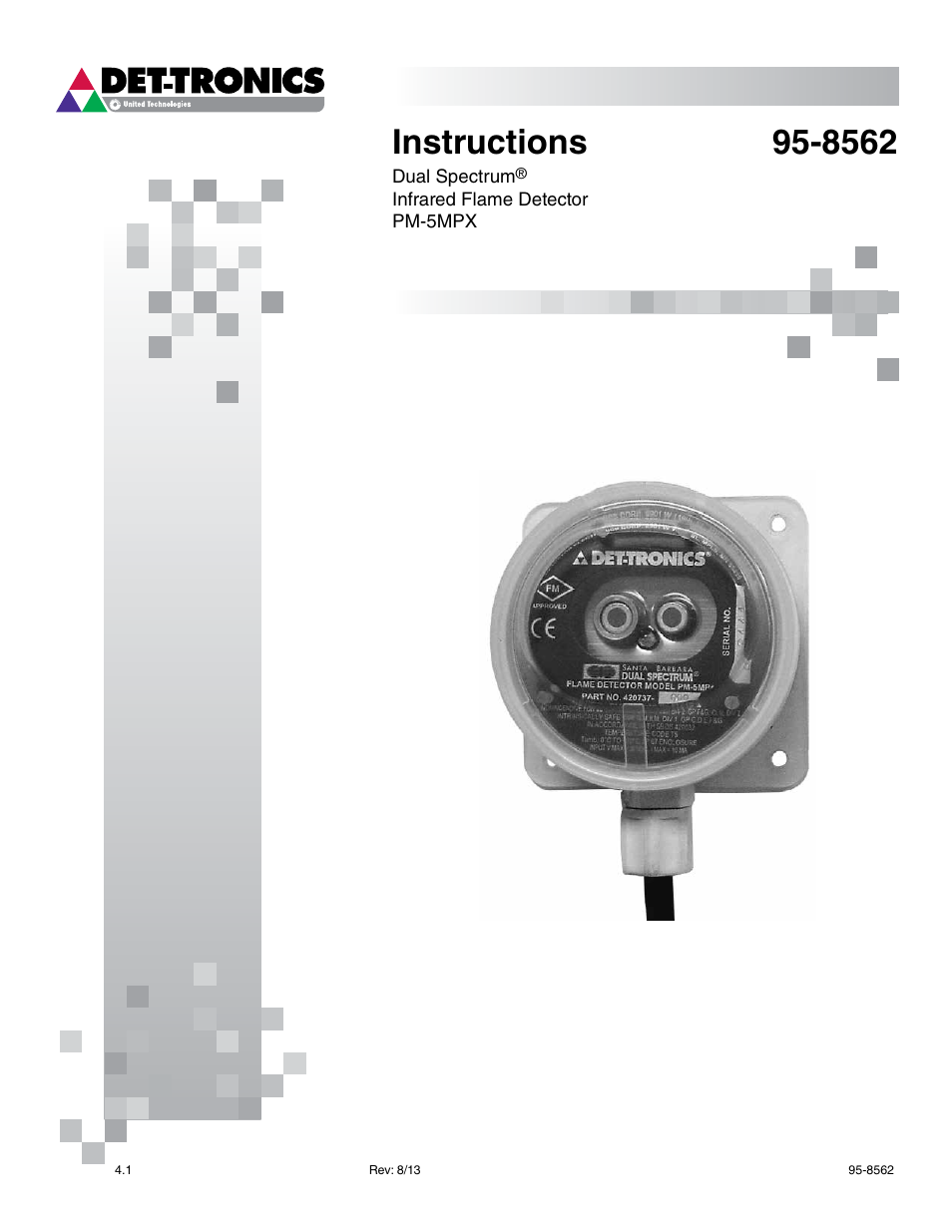 Det-Tronics PM-5MPX Dual Spectrum IR User Manual | 17 pages