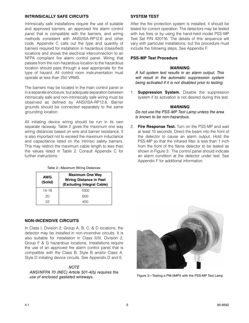 Det-Tronics PM-5MPX Dual Spectrum IR User Manual | Page 7 / 17