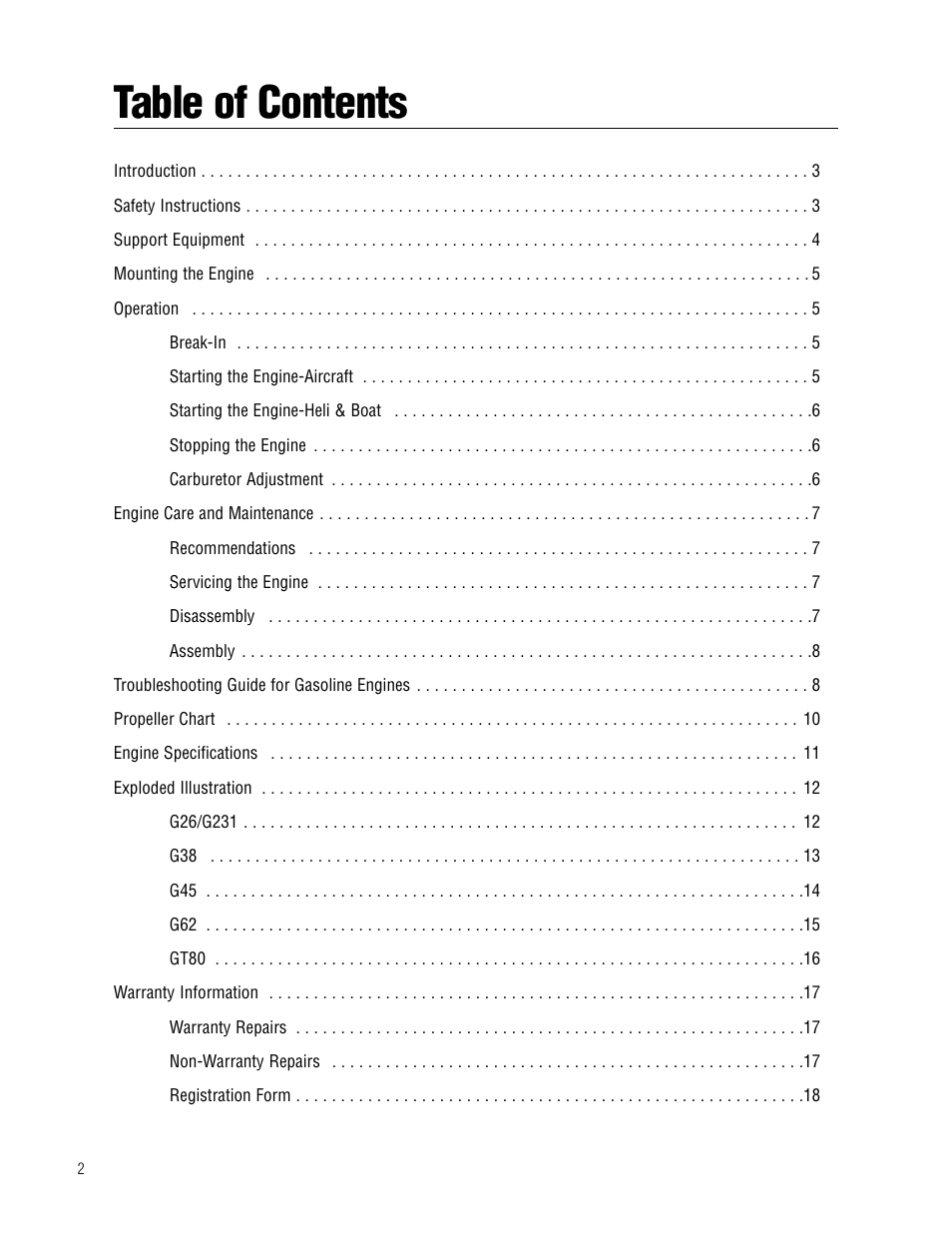 APC Zenoah User Manual | Page 2 / 20