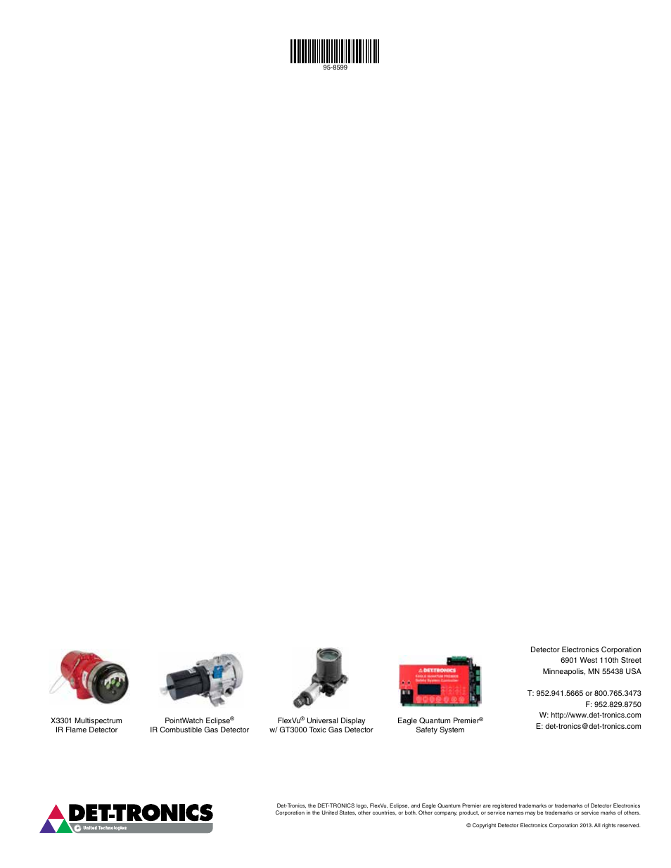 Det-Tronics EQP Fire and Gas Detection/Releasing System SAFETY MANUAL User Manual | Page 28 / 28
