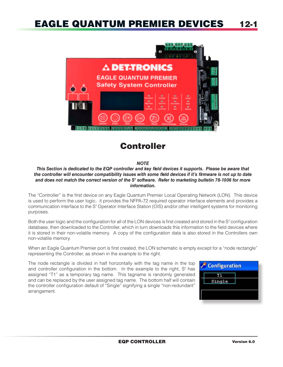 Eqp devices, Controller, Eagle quantum premier devices | Det-Tronics S3 Graphics User Manual | Page 116 / 327