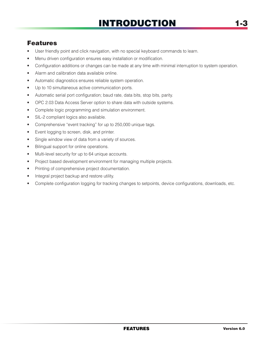 Features, Introduction | Det-Tronics S3 Graphics User Manual | Page 12 / 327