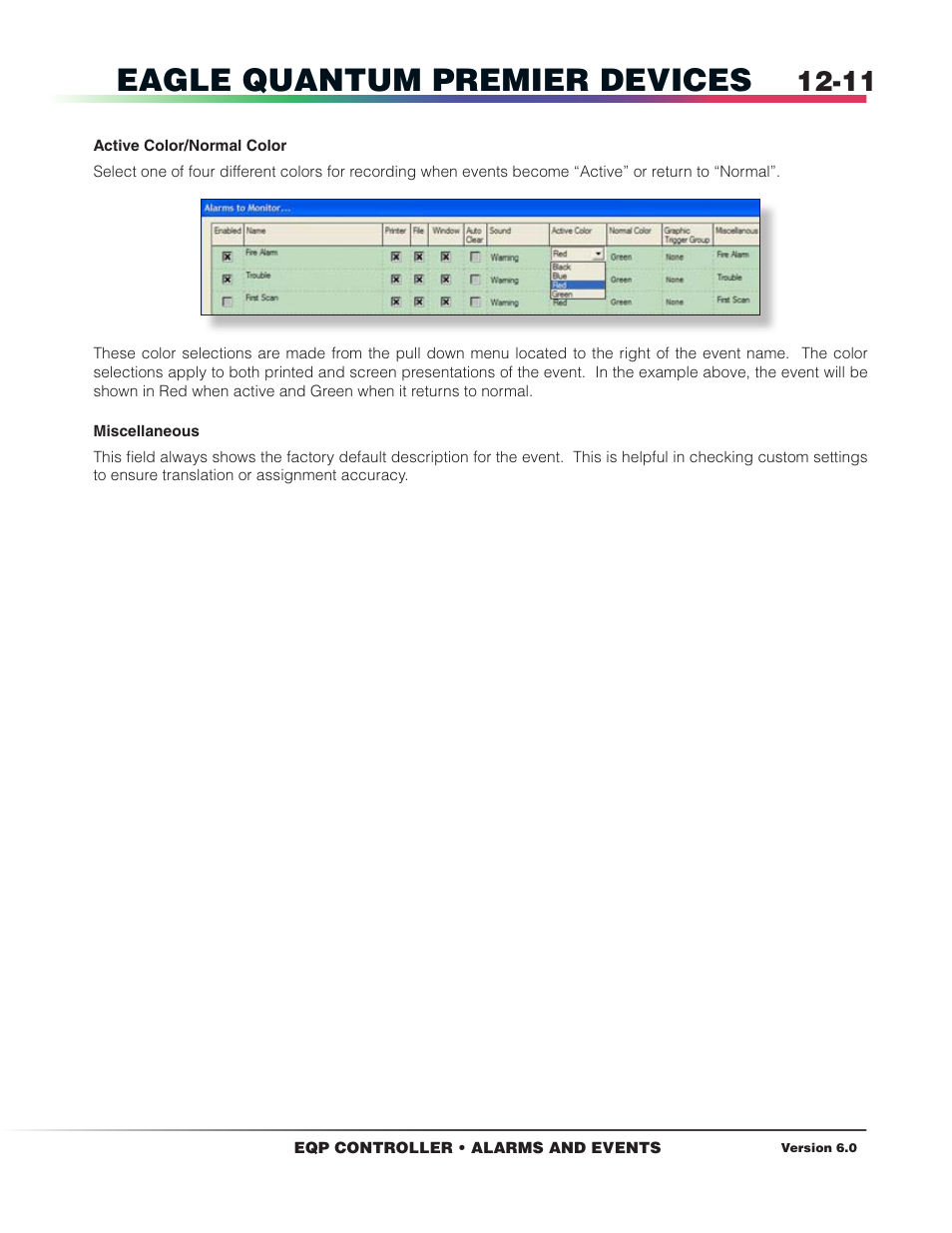 Eagle quantum premier devices | Det-Tronics S3 Graphics User Manual | Page 126 / 327