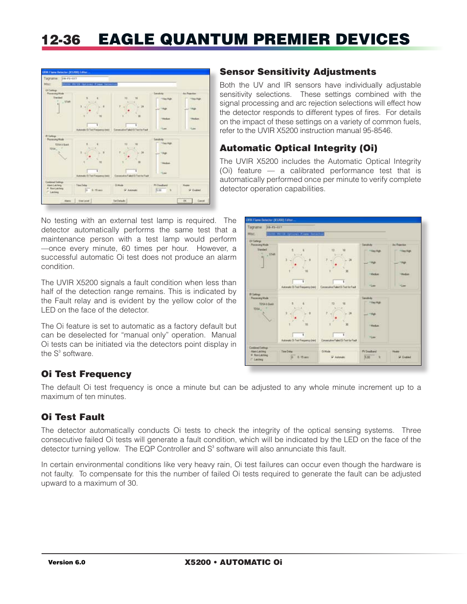 Automatic optical integrity (oi), Eagle quantum premier devices | Det-Tronics S3 Graphics User Manual | Page 151 / 327