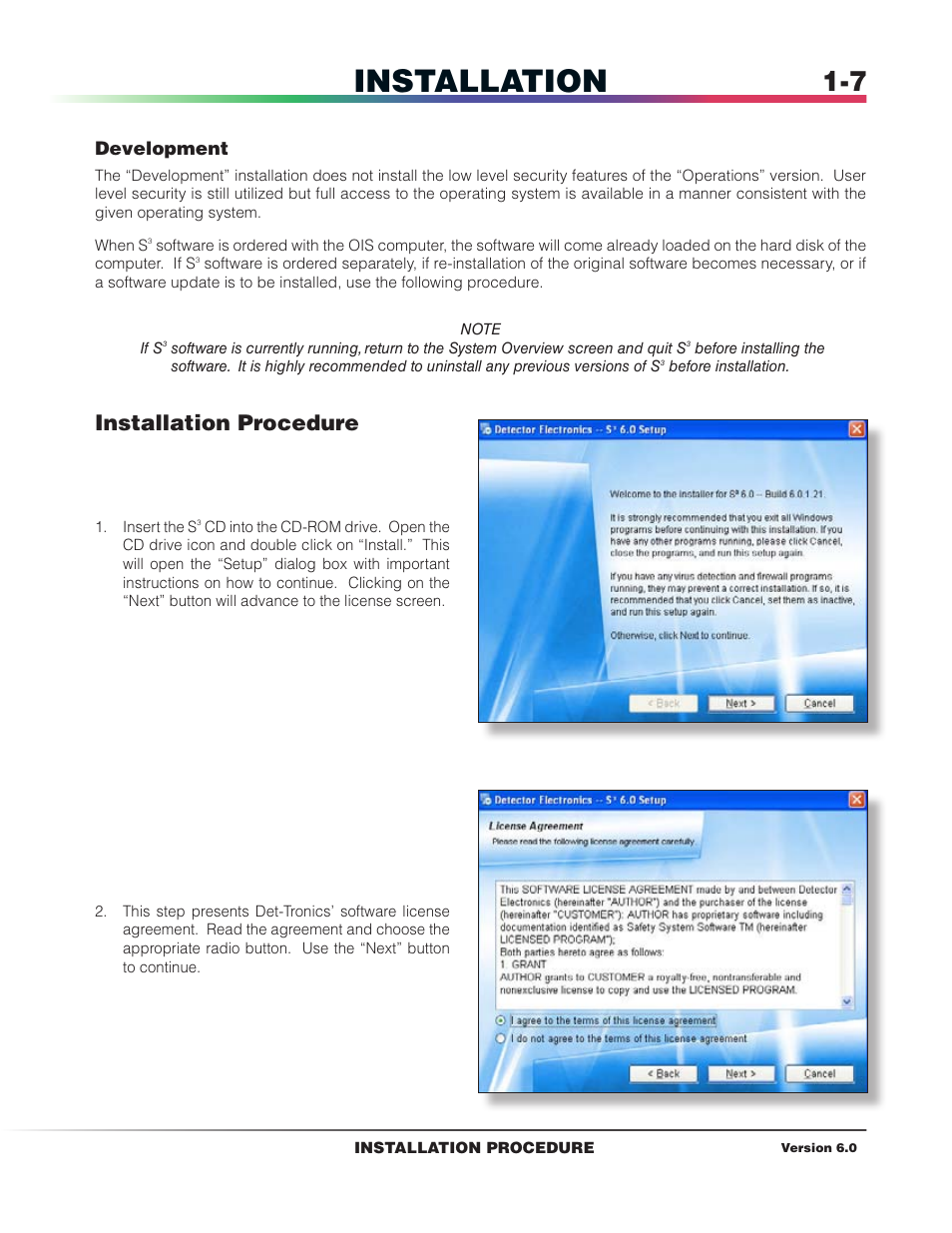 Installation procedure, Installation | Det-Tronics S3 Graphics User Manual | Page 16 / 327