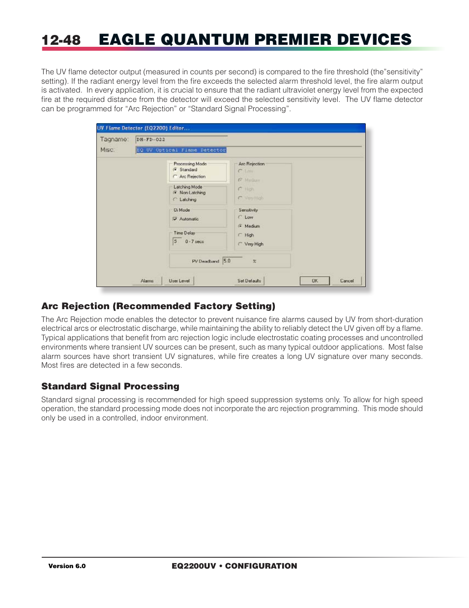 Standard signal processing, Eagle quantum premier devices | Det-Tronics S3 Graphics User Manual | Page 163 / 327