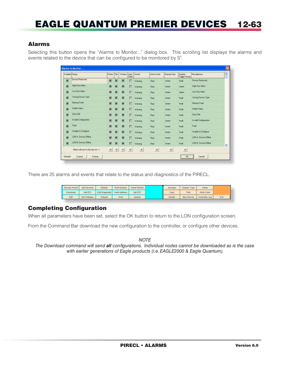 Alarms, Eagle quantum premier devices | Det-Tronics S3 Graphics User Manual | Page 178 / 327