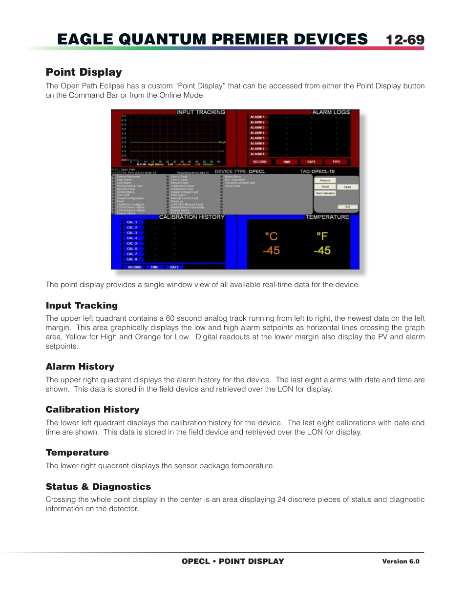 Point display, Eagle quantum premier devices | Det-Tronics S3 Graphics User Manual | Page 184 / 327