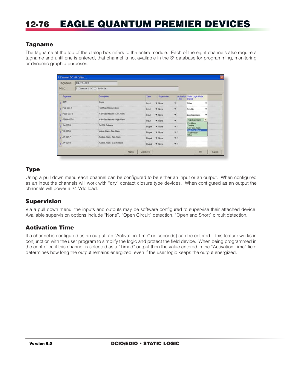 Eagle quantum premier devices | Det-Tronics S3 Graphics User Manual | Page 191 / 327
