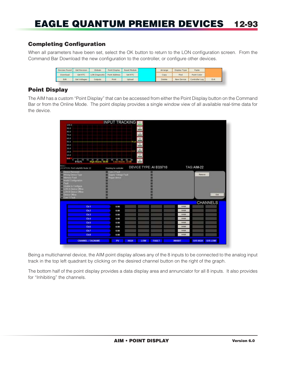 Point display, Eagle quantum premier devices | Det-Tronics S3 Graphics User Manual | Page 208 / 327