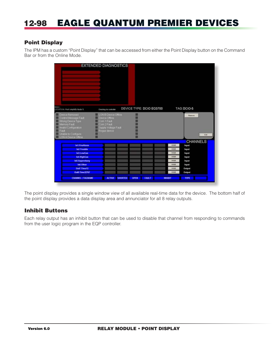 Point display, Eagle quantum premier devices | Det-Tronics S3 Graphics User Manual | Page 213 / 327