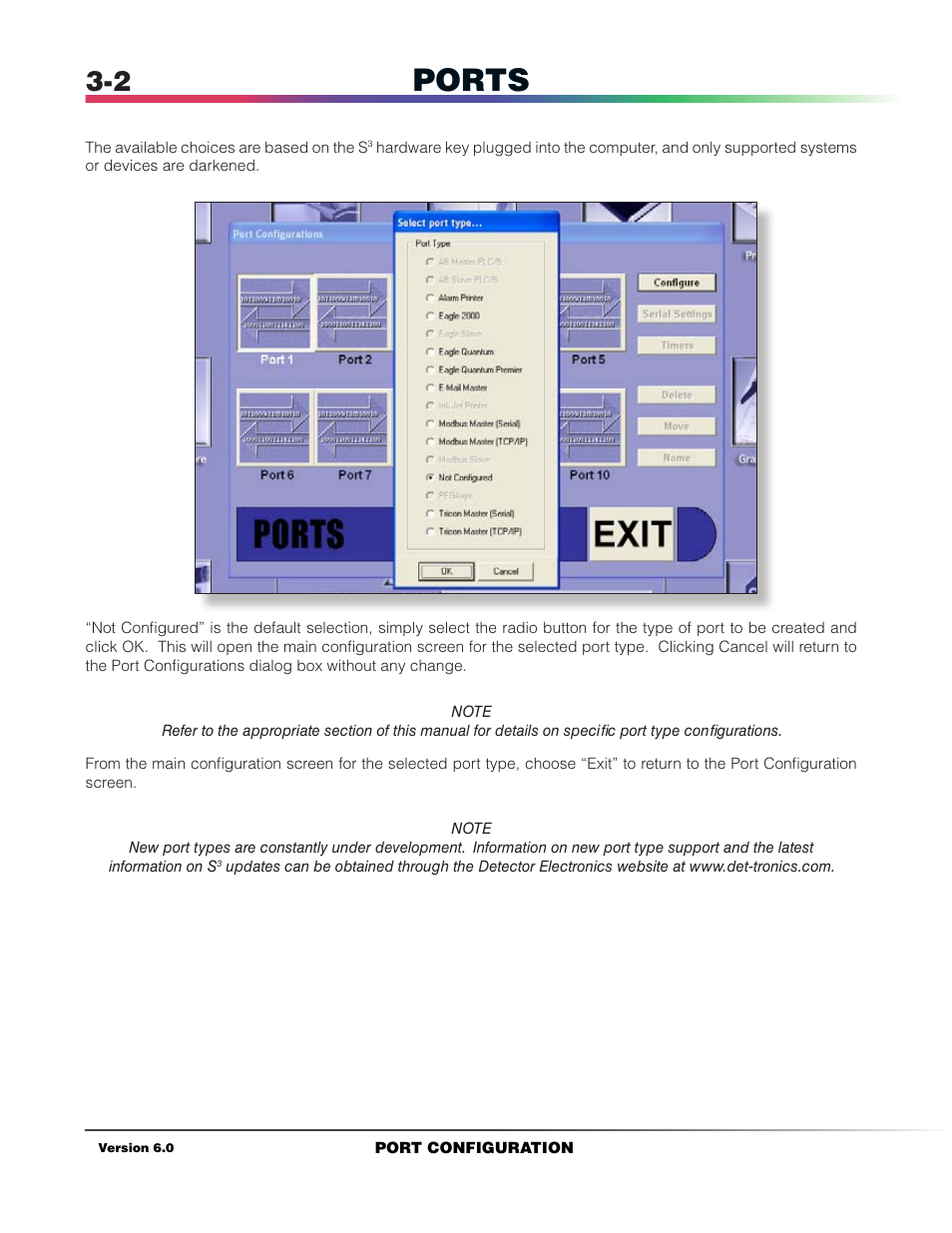 Ports | Det-Tronics S3 Graphics User Manual | Page 25 / 327