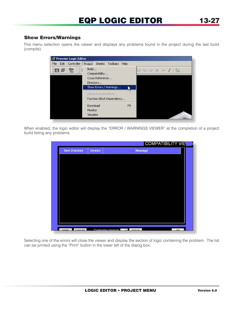 Eqp logic editor | Det-Tronics S3 Graphics User Manual | Page 252 / 327
