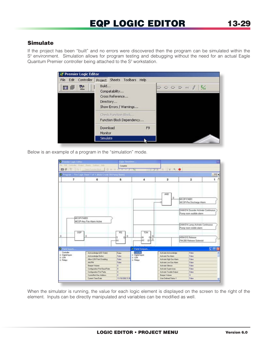 Eqp logic editor | Det-Tronics S3 Graphics User Manual | Page 254 / 327