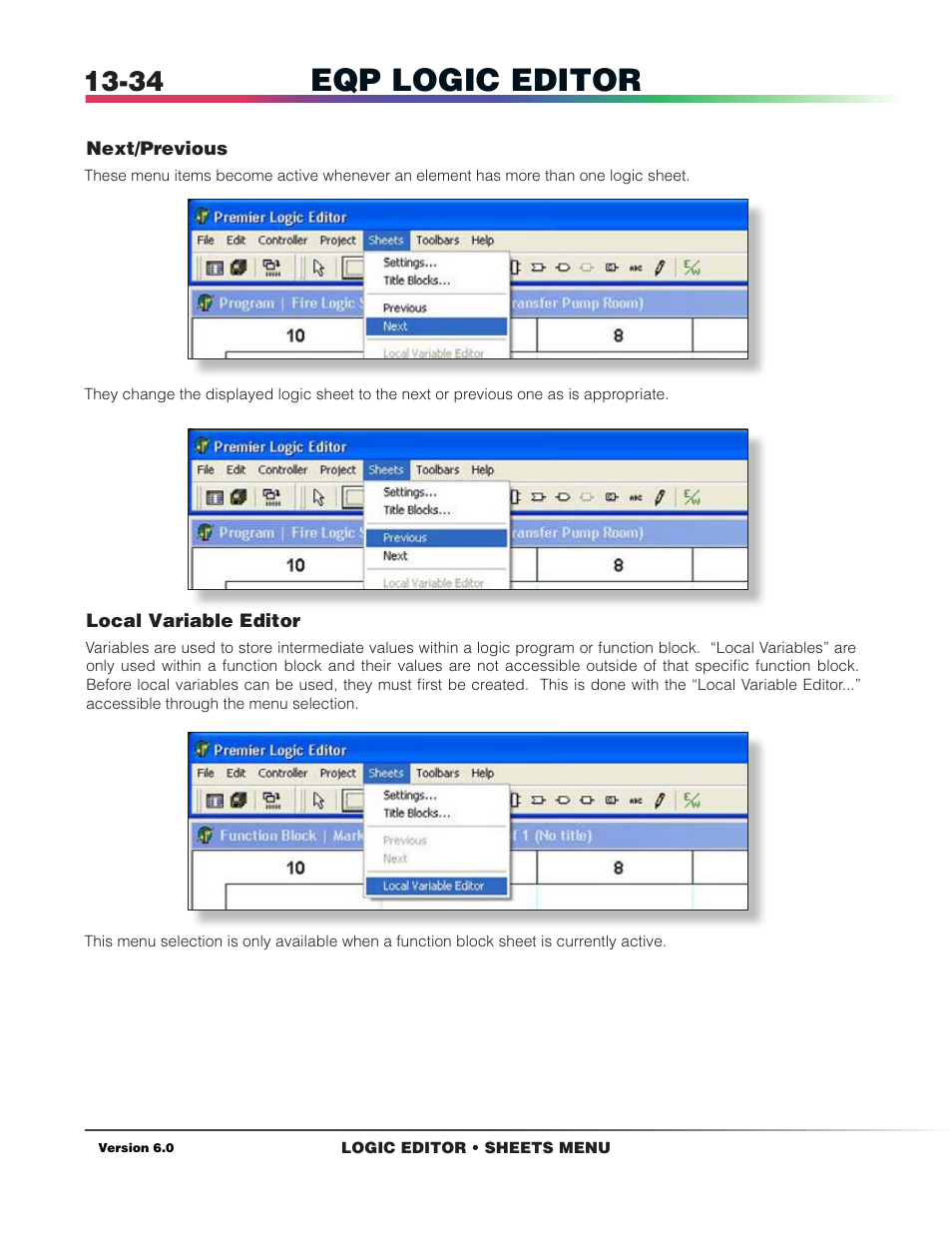 Eqp logic editor | Det-Tronics S3 Graphics User Manual | Page 259 / 327