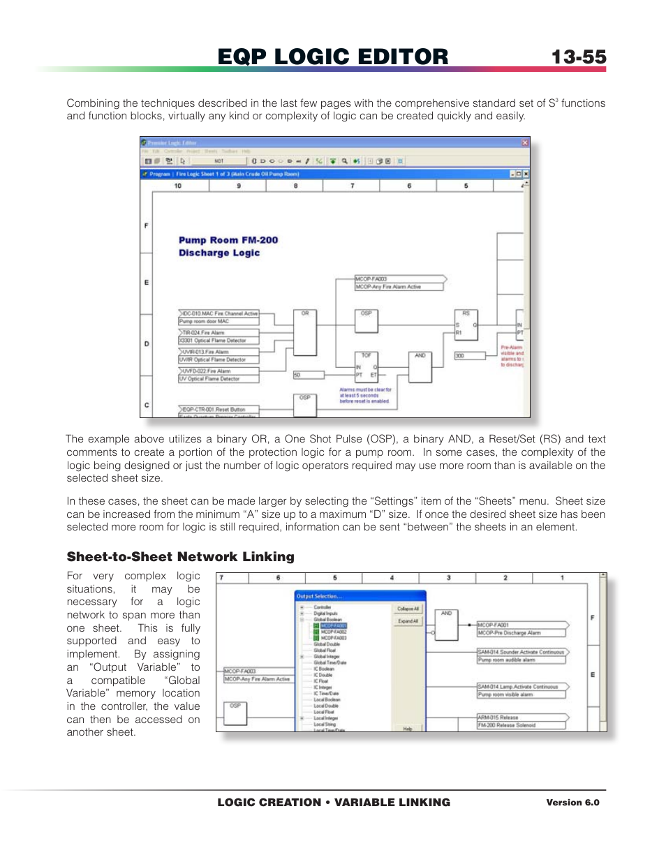 Eqp logic editor | Det-Tronics S3 Graphics User Manual | Page 280 / 327