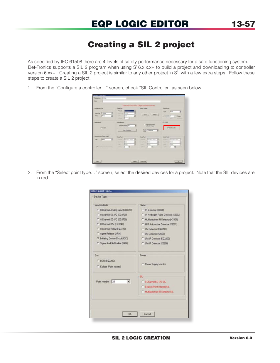 Creating a sil 2 project, Eqp logic editor | Det-Tronics S3 Graphics User Manual | Page 282 / 327