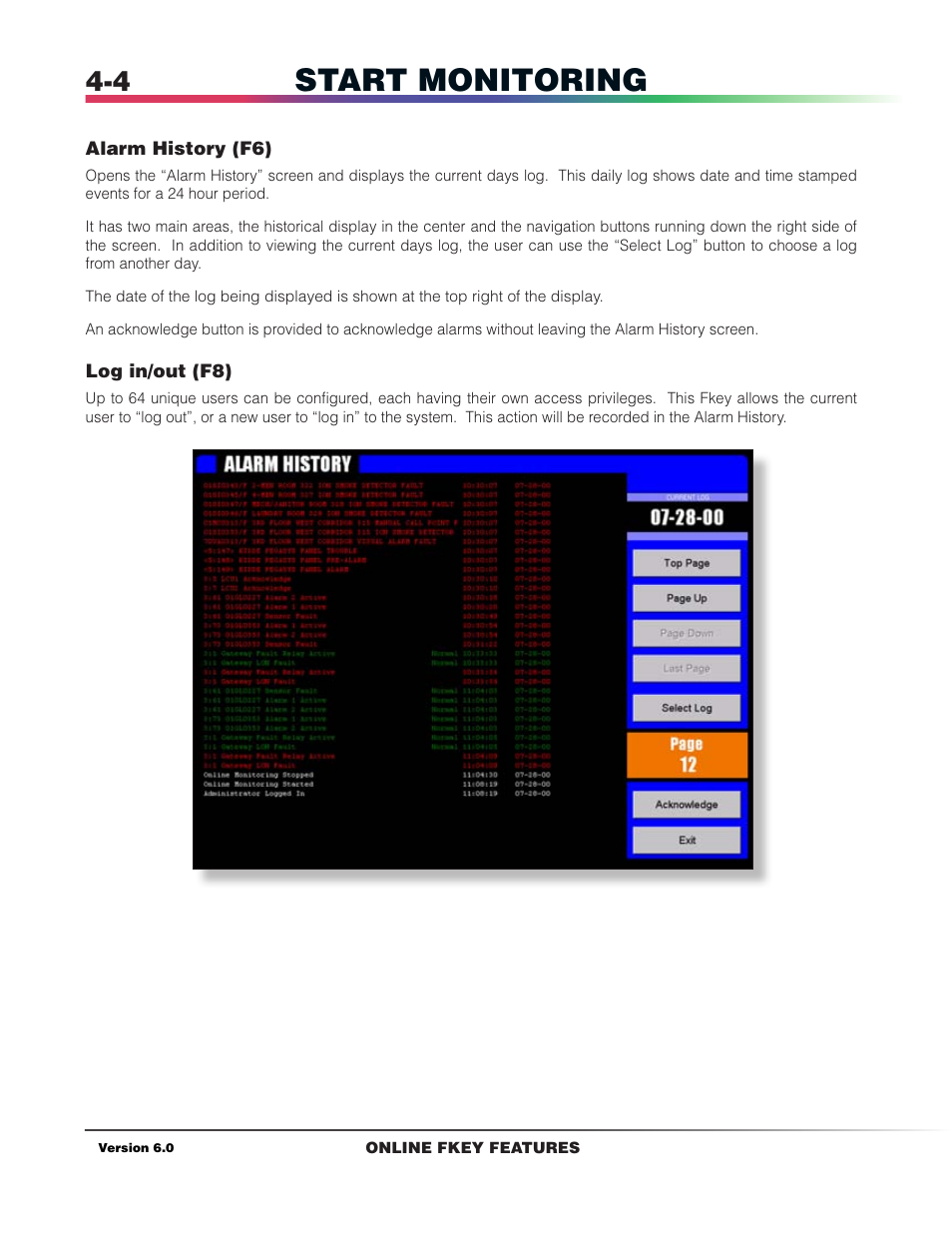 Start monitoring | Det-Tronics S3 Graphics User Manual | Page 31 / 327