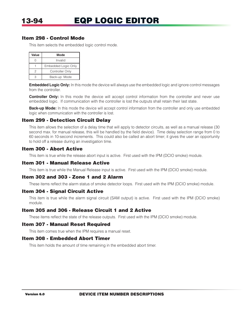 Eqp logic editor | Det-Tronics S3 Graphics User Manual | Page 319 / 327