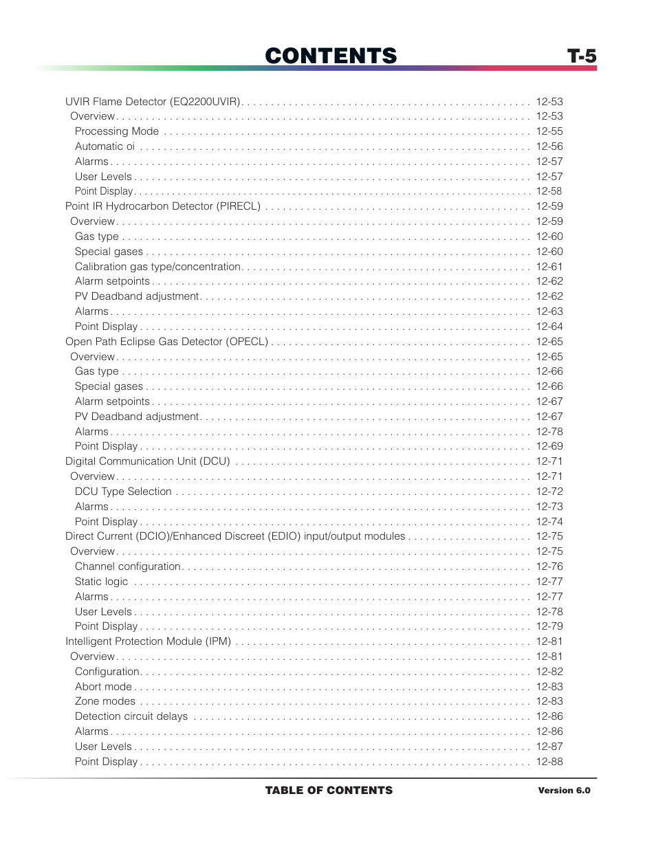 Det-Tronics S3 Graphics User Manual | Page 6 / 327