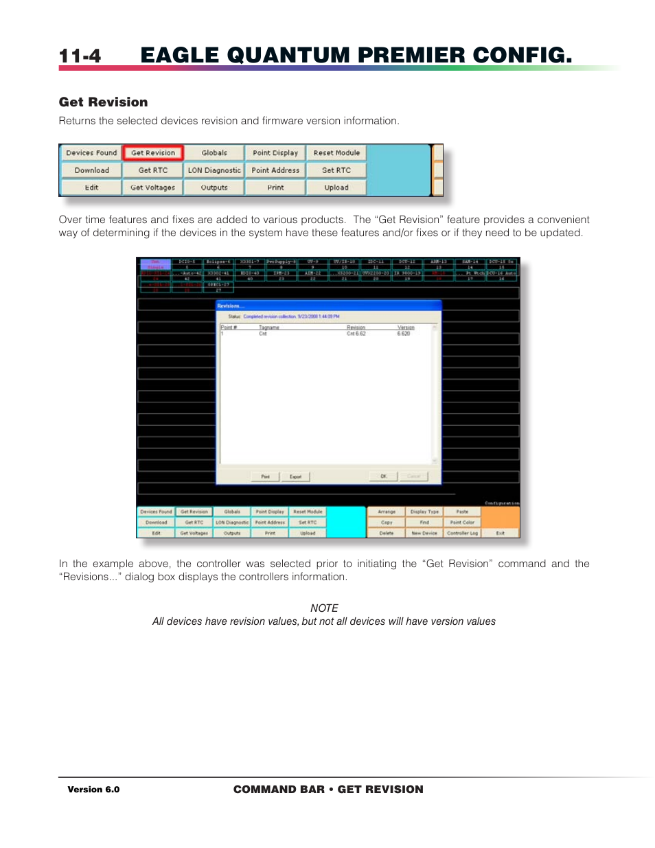 Get revision, Eagle quantum premier config | Det-Tronics S3 Graphics User Manual | Page 85 / 327