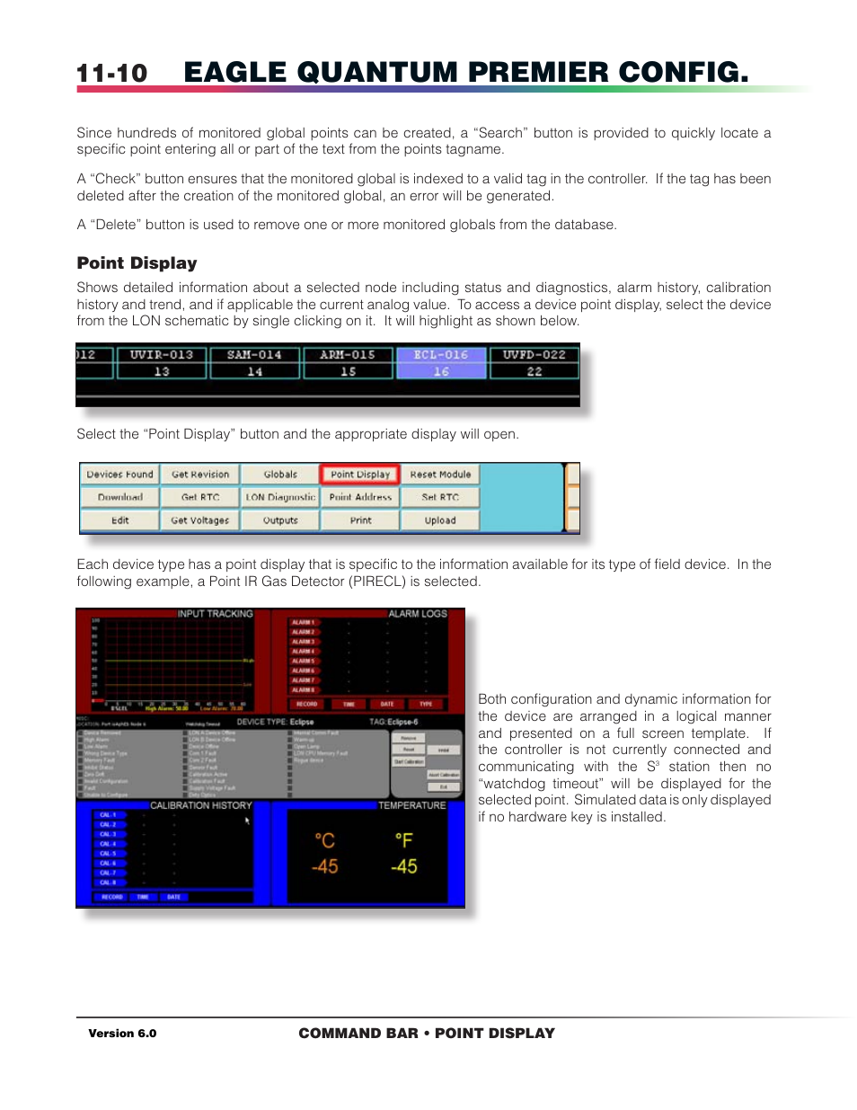 Point display, Eagle quantum premier config | Det-Tronics S3 Graphics User Manual | Page 91 / 327