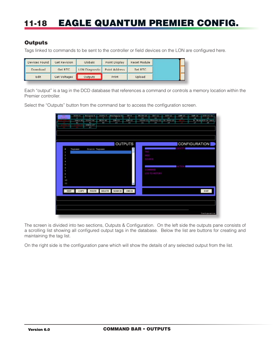 Outputs, Eagle quantum premier config | Det-Tronics S3 Graphics User Manual | Page 99 / 327