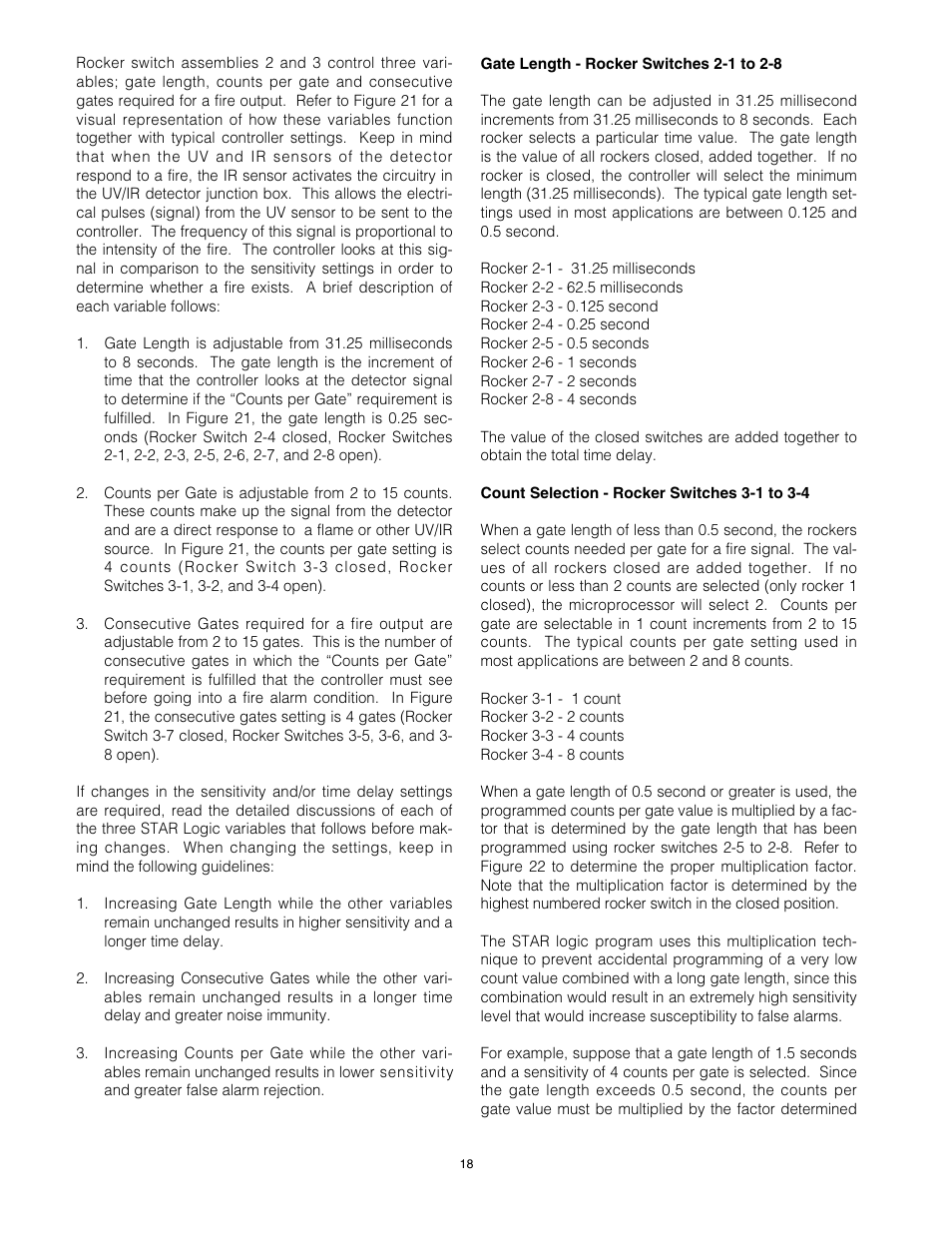 Det-Tronics C7052J UV/IR Flame Detector used with R7494, R7495 Controller User Manual | Page 18 / 24