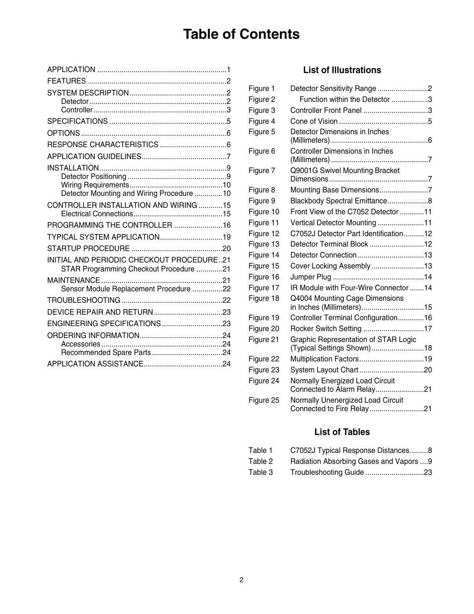 Det-Tronics R7495D UV/IR Flame Detection System User Manual | Page 2 / 26