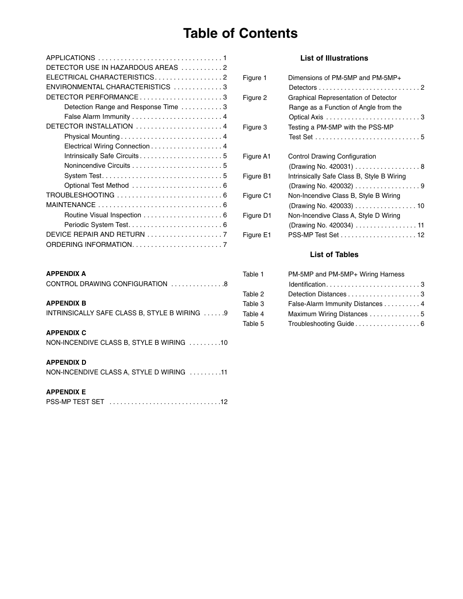 Det-Tronics PM-5MP & PM-5MP+ Dual Spectrum IR Flame Detector User Manual | Page 2 / 15