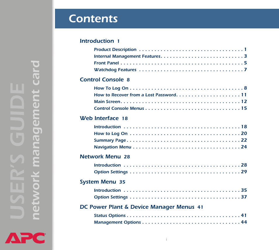 APC Network Management Card AP9617 User Manual | 104 pages