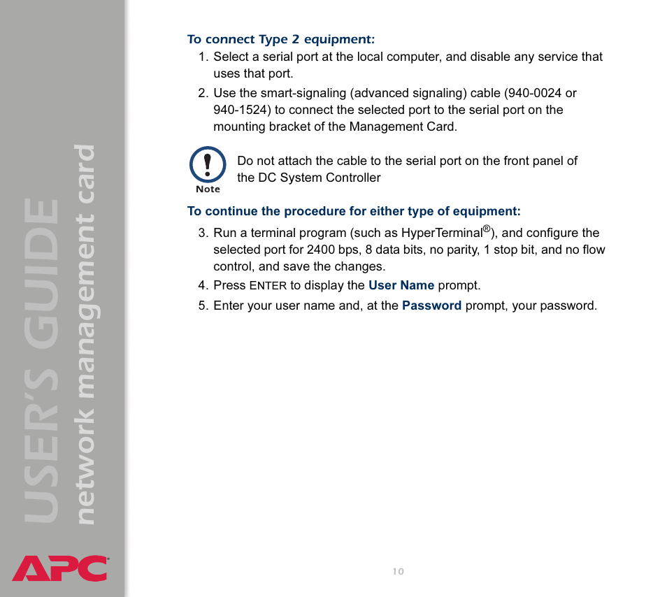 User’s guide, Network management card | APC Network Management Card AP9617 User Manual | Page 12 / 104