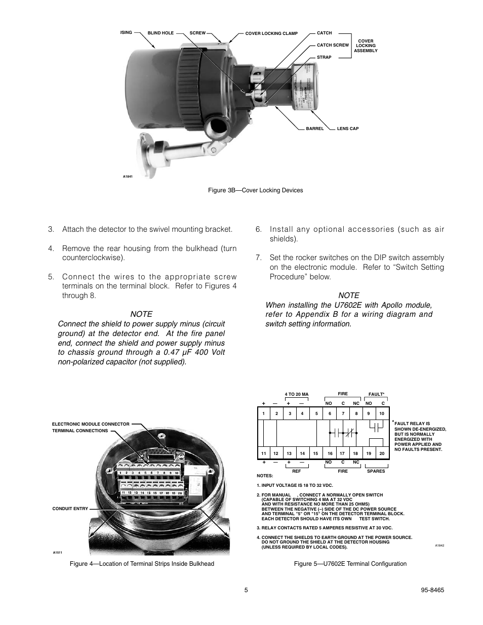 Det-Tronics U7602E Unitized UV Flame Detector/Controller User Manual | Page 7 / 20
