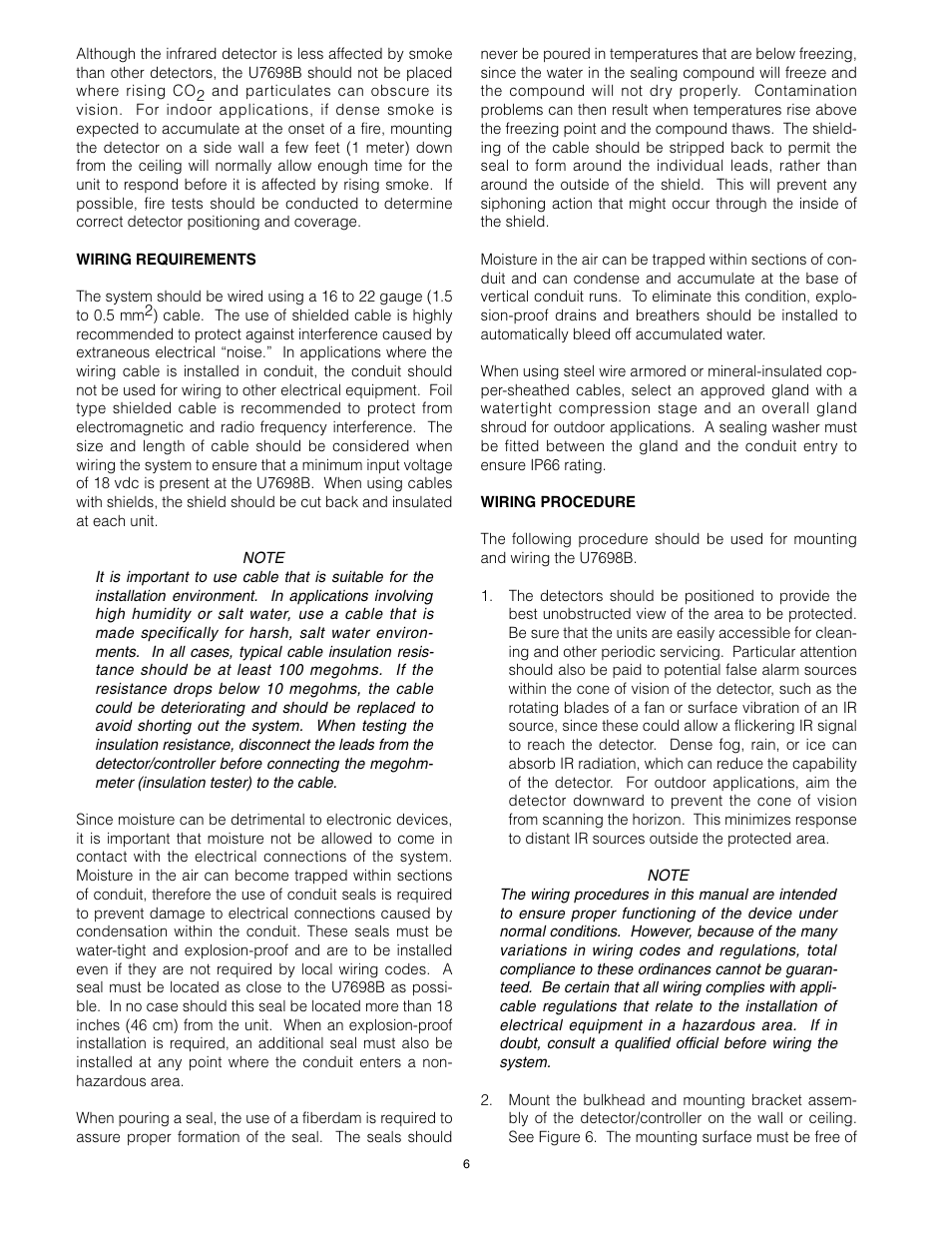 Det-Tronics U7698A, B, C, E Unitized Frequency IR Detector/Controller User Manual | Page 8 / 14