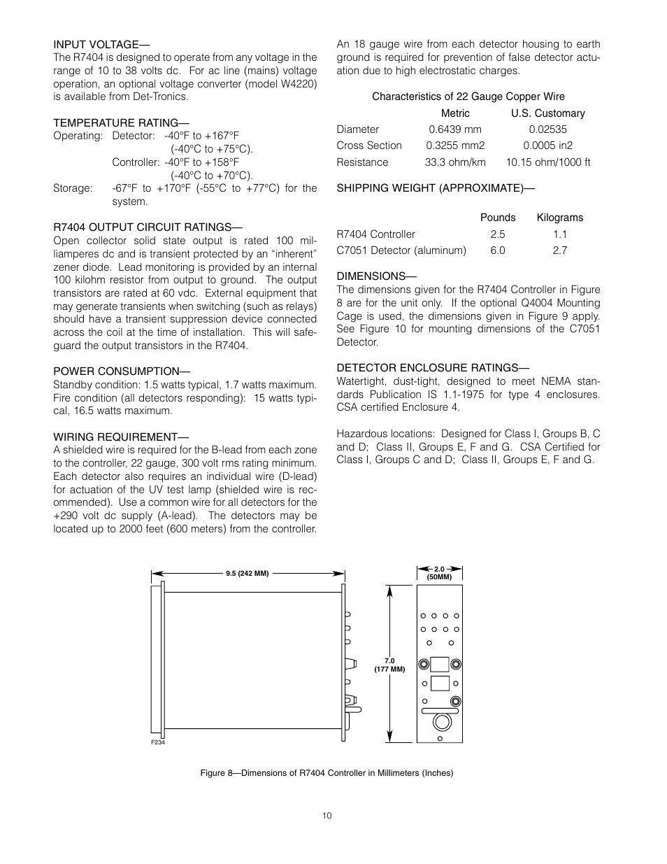 Det-Tronics C7051B, C UV Flame Detector User Manual | Page 12 / 27