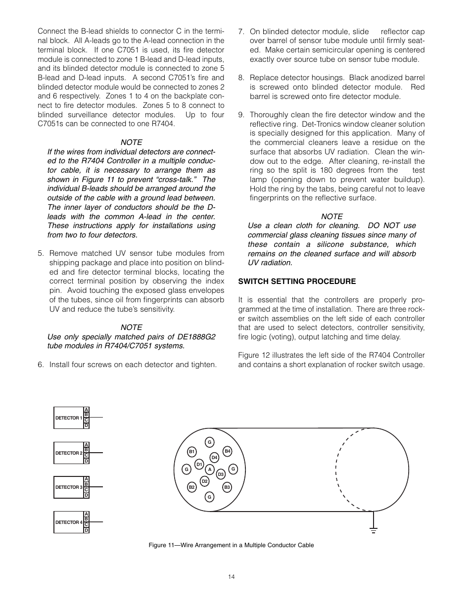 Det-Tronics C7051B, C UV Flame Detector User Manual | Page 16 / 27