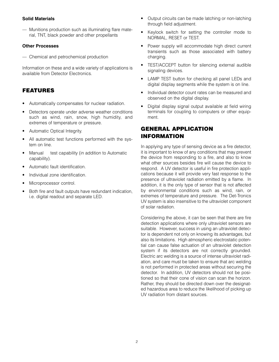 Det-Tronics C7051B, C UV Flame Detector User Manual | Page 4 / 27