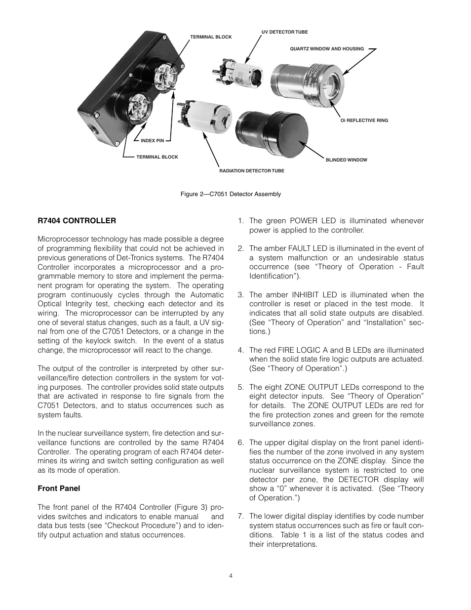 Det-Tronics C7051B, C UV Flame Detector User Manual | Page 6 / 27