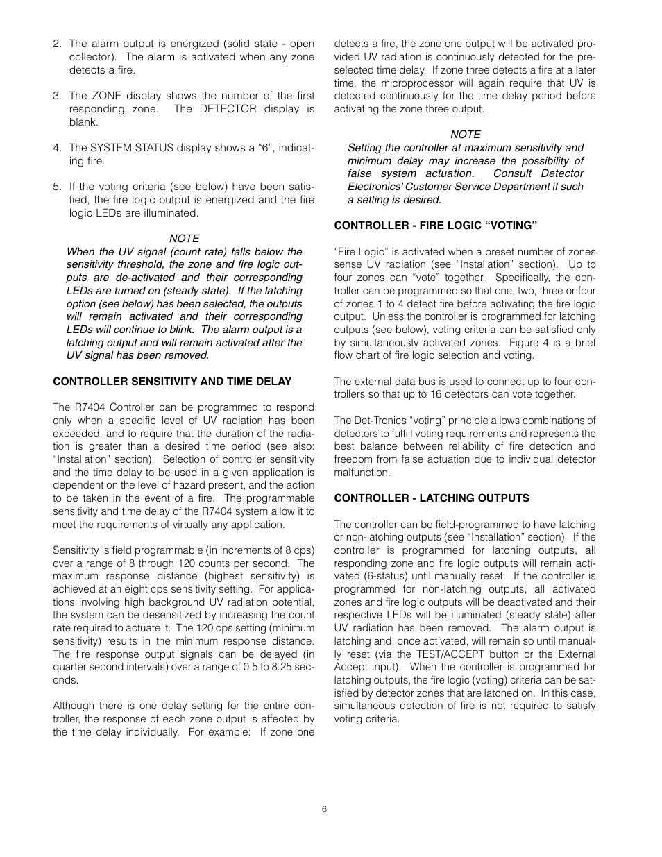 Det-Tronics C7051B, C UV Flame Detector User Manual | Page 8 / 27