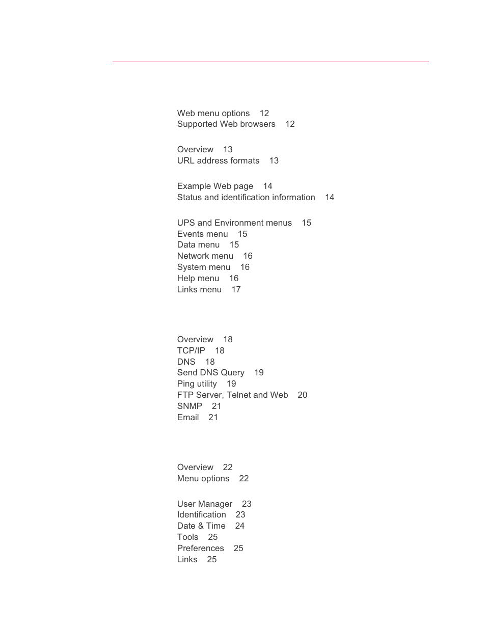 APC Network Management Card none User Manual | Page 4 / 77