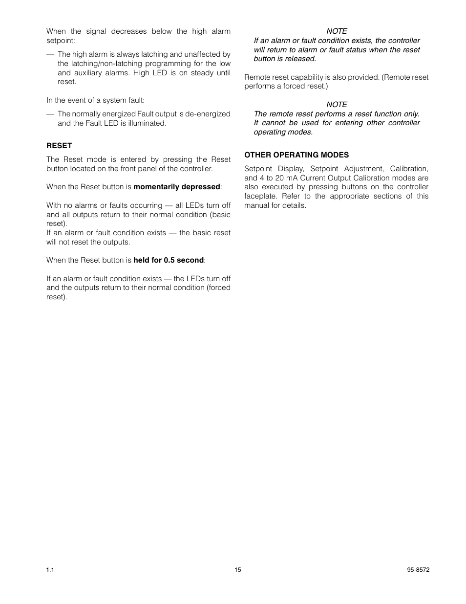 Det-Tronics R8471J Single Channel Gas Controller, OPECL User Manual | Page 17 / 21