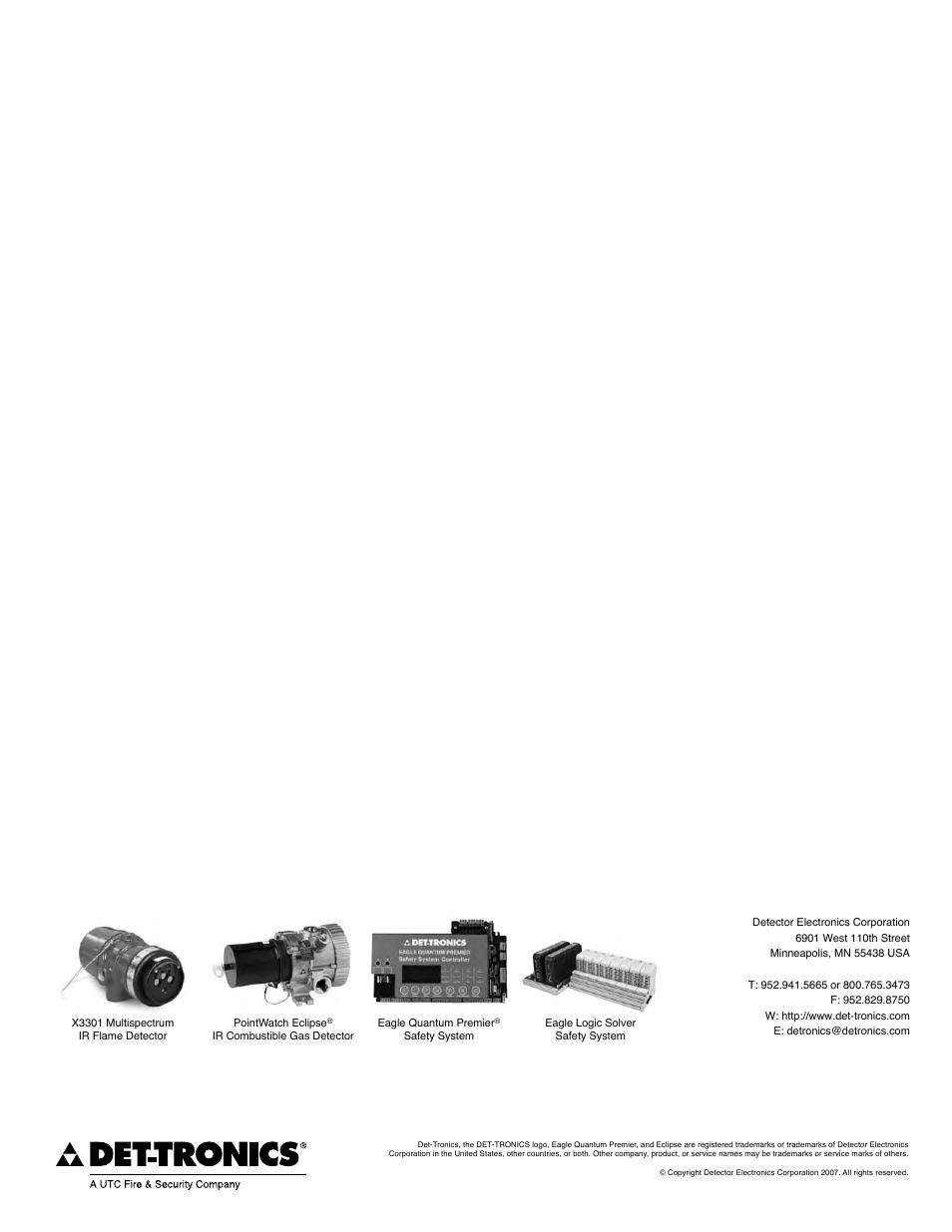 Det-Tronics R8471J Single Channel Gas Controller, OPECL User Manual | Page 21 / 21