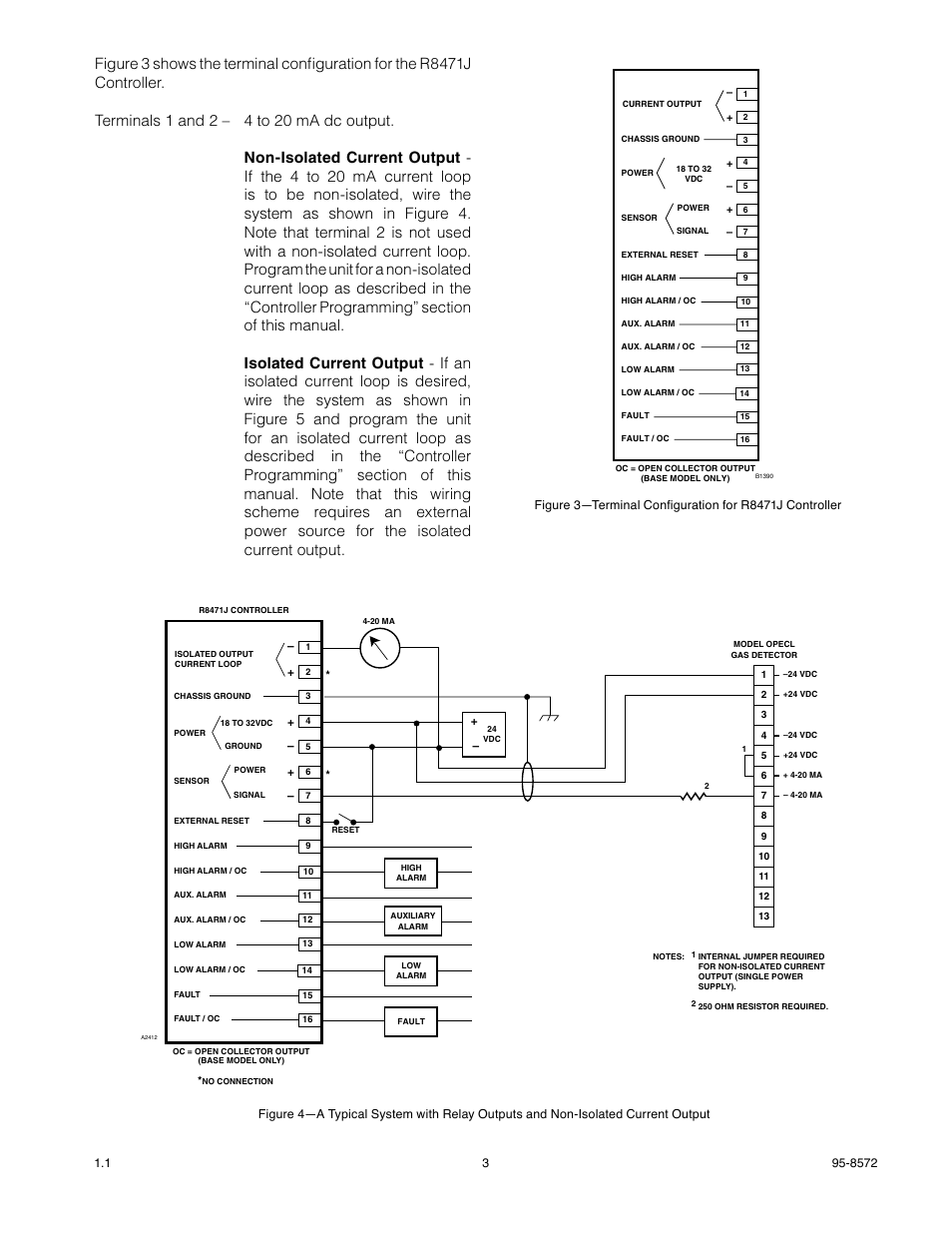 Det-Tronics R8471J Single Channel Gas Controller, OPECL User Manual | Page 5 / 21